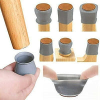 NOBILEA Silicone Chair Leg Protectors with Felt for Hardwood Floors (6PCS), Silicone Furniture Leg Cover Pad for Protecting Floors from Scratches and Noise, Smooth Moving for Chair Feet.
