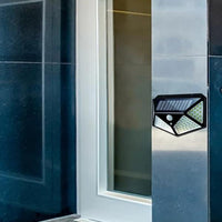 Bright Solar Wireless Security Motion Sensor 100 Led Night Light for Home and Garden ,Outdoors